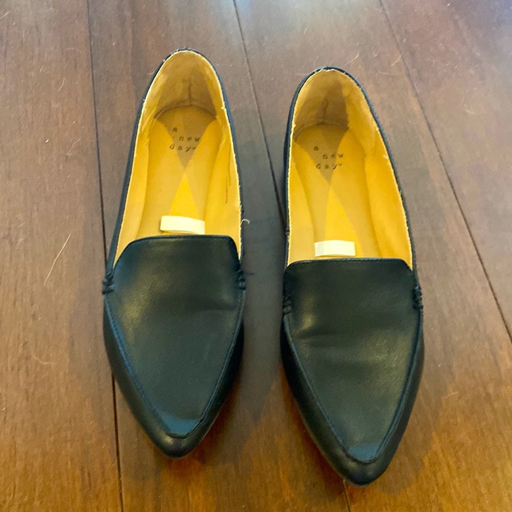 Black flats.